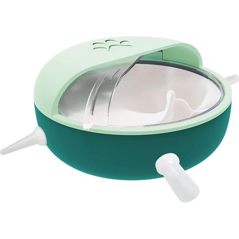 Nouveau-né Chiot Kitty Mangeoire à Lait avec Mamelons Multi-Animaux Silicone Dispositif d'allaitement Distributeur de Lait pour Chats Chiens Lapins, Vert