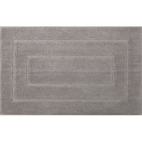 Tapis De Bain Gris Clair Extra Epais Lavable en Machine Absorbant l'eau Antidérapant 40X60CM (1/4)