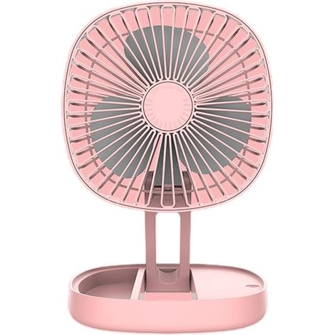 Mini ventilateur de table USB rechargeable, angle réglable, batterie 1200mAh, ventilateur portable avec boîte aromathérapie, ventilateur silencieux pour chambre, bureau, maison (1/5)