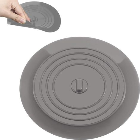 2 Bouchons Évier Silicone Ventouse Plate (1/4)