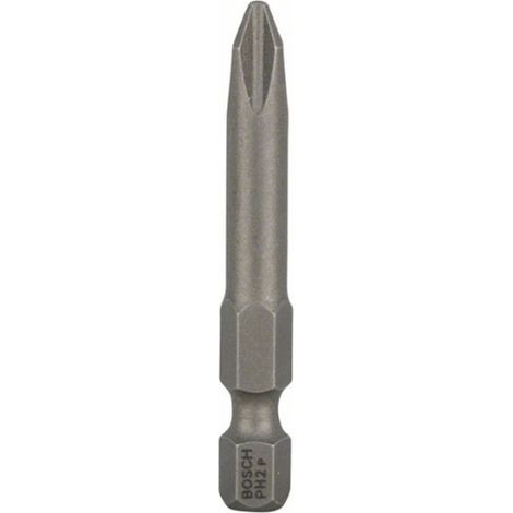 Bosch PH2 puntas de atornillar extra duras plateadas 49 mm