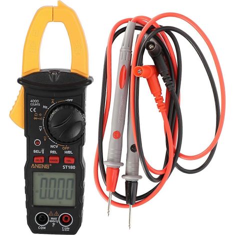 ST180 Digitales Zangenmultimeter AC/DC-Spannungsmesser Intelligentes Amperemeter Voltmeter Ohmmeter