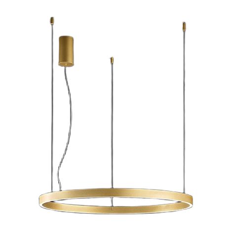 Suspension Led 72W, Structure En Métal Or Brossé, Diffuseur Silicone, Design Moderne Et Dimmable, Ip20 - Perenz, Luminaire De Qualité Supérieure (1/4)
