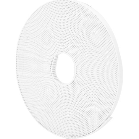 Courroie synchrone blanche antidérapante crantée dentée avec âme en acier 2GT 6mm (10 mètres) (1/5)