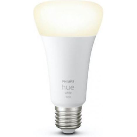 Philips Hue White Lampadina Smart LED Smart, Bluetooh, Attacco E27, 15W, Dimmerabile, Luce Bianca Calda, Bianco (1/10)