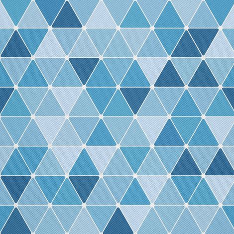 Tela decorativa para exteriores Oxford - Motivo de triángulos azules I DX051 (1/5)