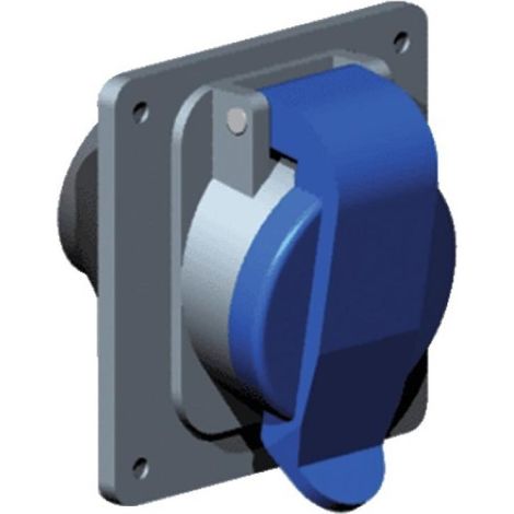 Legrand – Prise à entraxes unifiés fixe 16A – 4 pôles – IP44 pour environnements industriels – 84 x 84 mm – Borne à vis (1/2)