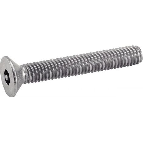 Vis à métaux tête fraisée hexagonale creuse inviolable A2 DIN 7991 8X50 boîte de 50 - ACTON - 628018X50 (1/3)