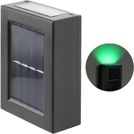 Panneau solaire carré pour jardin, lumière extérieure étanche pour patio, mur, clôture, décoration maison et jardin – lampe solaire design. (1/4)