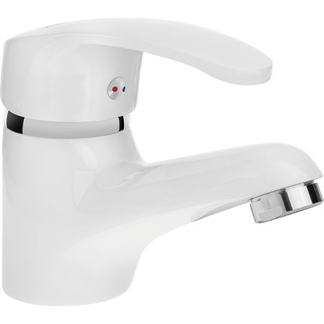 Grifo para lavabo de baño de libre instalación en color blanco Kakadu (1/2)
