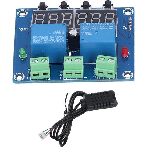 Temperature Humidity Control Module Digital Dual Output Automatic Thermostat Board with Sensor (1/5)