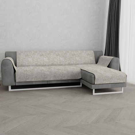 Italian Bed Linen Copridivano Antiscivolo Glamour Penisola DX, Beige, 290 cm (1/4)