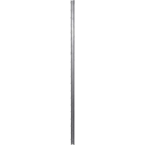 Fence Post 10 pcs Silver 200 cm Steel vidaXL