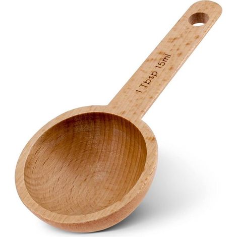 Cucchiaino in legno di noce, misurino per chicchi di caffè, caffè macinato o tè, accessori da cucina, cucchiaino da caffè per caffè macinato (1/5)