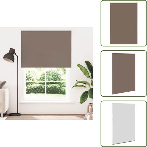 vidaXL Verdunkelungsrollo Kaffeebraun 165x230 cm Stoffbreite 161,6cm (1/5)
