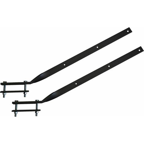 KIT COPPIA STENDIBIANCHERIA STENDIPANNI FERRO BRACCIO SUPPORTO BALCONE CM 60 088