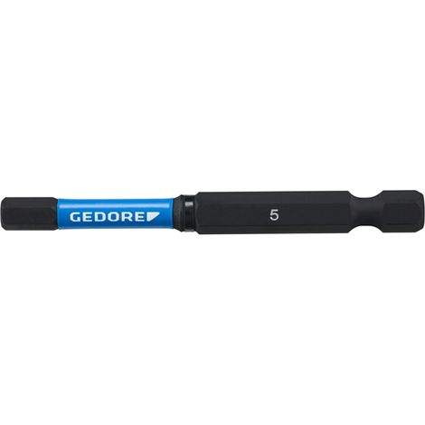 Gedore Jeu d’embouts torsion hexagonaux IN 5 longueur 70 mm (1/2)