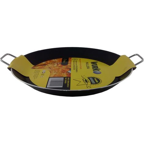 WURKO paellera aluminio induccion 42 cm , Paellera aluminio inducción 42 cm Paellera de aluminio de inducción de 42 cm, con teflón antiadherente para todo tipo de cocinas M