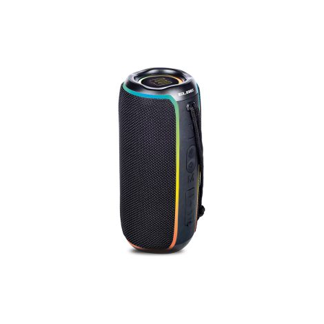 Altavoz bluetooth negro luces
