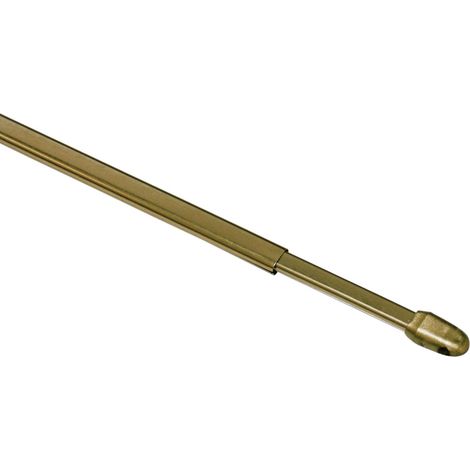 Gardinia Bastone per Tende, Estendibile, Metallo/Plastica, Ottone, 100-160 cm, 2 unità (1/3)