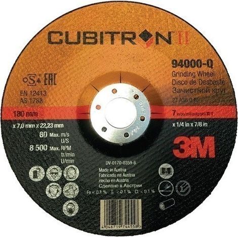 3M disco repasar cubitron ii 3m 125x7x22 , 0UNIDADES , 3M disco repasar cubitron ii 3m 125x7x22 , 0UNIDADES