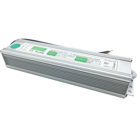 TrAdE Shop Traesio - Alimentatore Trasformatore Impermeabile 12v Ip67 Waterproof Striscia Led Switch - 60 Watt (1/2)