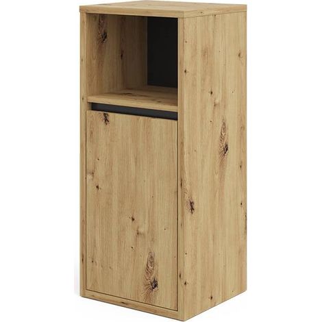 Meuble de rangement de salle de bain Viola, Chêne Artisan, 38 x 80 cm, Vicco