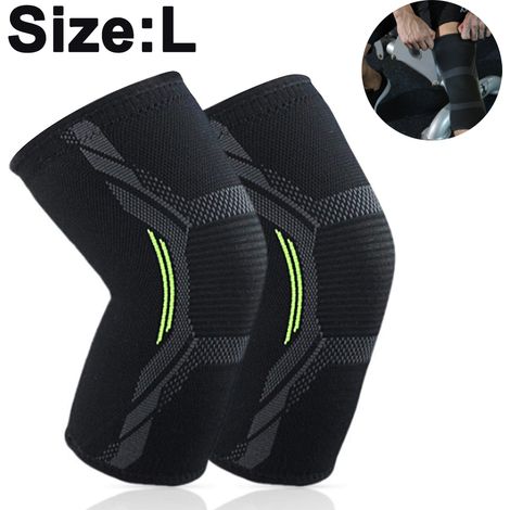 Genouillere - Renforts En Aluminium Latéraux - Design Ouvert Avec Absorption Des Chocs EVA - Sangle Velcro Réglable - Anti-dérapant Silicone - Pour Douleurs Du Genou Arthrite Tendinite Déchirure Ménis (1/5)