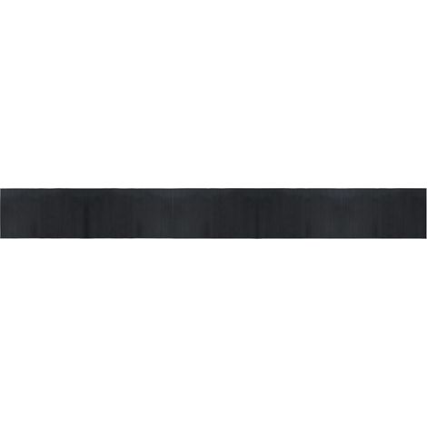 Tapis rectangulaire noir 60x500 cm bambou vidaXL (1/5)