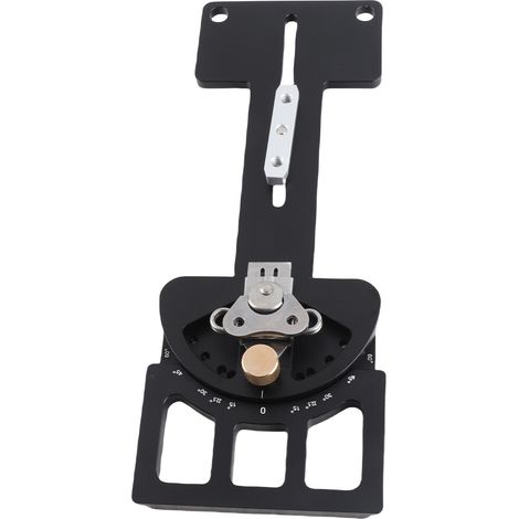 Équerre de scie à rail à angle réglable compatible avec Triton -60 à 60 degrés, guide de scie à rail multi-angles en alliage d'aluminium (1/5)