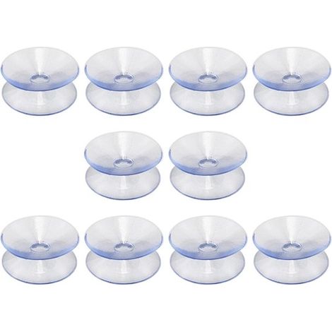 Ventouses Doubles Faces - 10 Pièces - Ventouse Double Face - Ventouse - Ventouses - Ventouse Double - Ventouses Multifonctionnelles - Ventouses Transparentes - Planche d'Aspiration Sous Vide Double Fa (1/5)