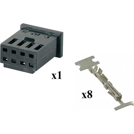 Kit Connettore Modu 2 Femmina 4x2 Vie