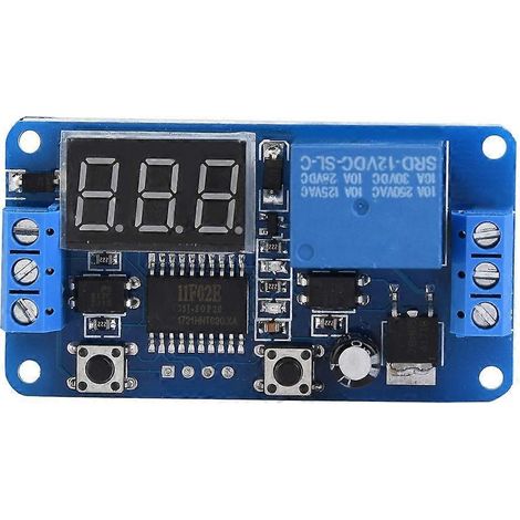 LED-Anzeige Digitales Zeitrelais SPS-Automatisierungssteuerungsmodul (12V)