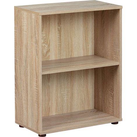 Libreria 2 livelli parini laminato finitura rovere dim. 60x30x75h - Inter Link (1/5)