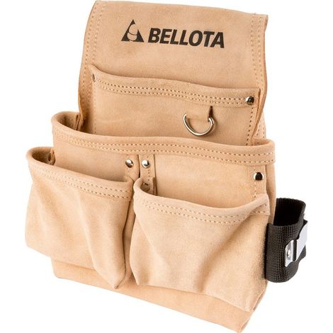 BELLOTA Werkzeuggürtel, Leder, 4 Taschen