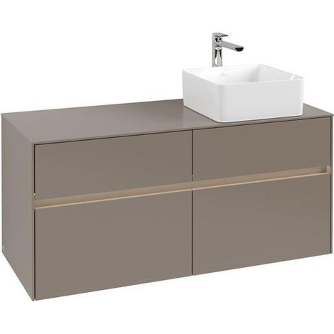 VB WTUS Collaro C043B0 1200x548x500mm avec cloche. 4 extraits WT re Gris Truffe