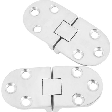 2 charnières de porte robustes en acier inoxydable 316 de qualité marine pour porte de bateau, camping-car ou fenêtre (1/5)