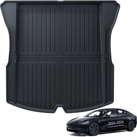 Kofferraummatte für Tesla Model 3 2024-2026 Allwetter TPE rutschfest Wasserdicht (1/5)