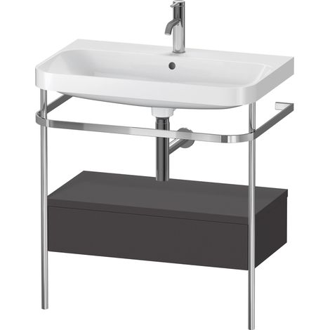 Duravit Happy D.2 Plus c-shaped Set avec console métallique et