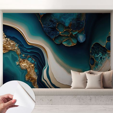 Fotomurale adesivo stickers - murali decorativo - soggiorno moderno - effetto realistico - Astratto colorato 208x146 cm (1/5)