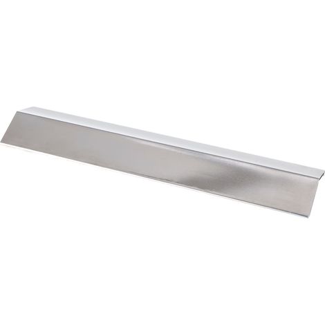Allgrill Flammenschutzblech aus Edelstahl ausziehbar 35-60x9x2 cm Flammblech