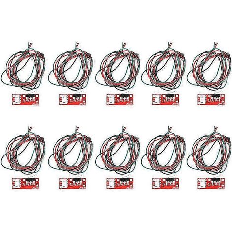 10 Interrupteurs Micro Sécurité à Galet en Plastique avec Fil, Lot de Commutateurs pour Équipements Électroniques (1/4)