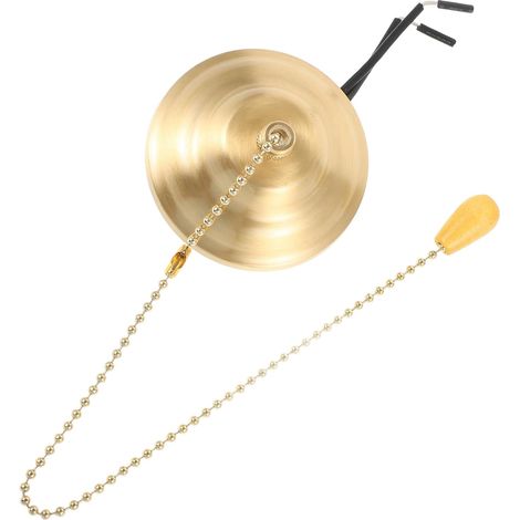 Interrupteur à Tirette pour Lampe Plafond Double Commande 10a, Chaîne de Lampe Résistante, Accessoire pour Salon et Éclairage Suspendu (1/5)