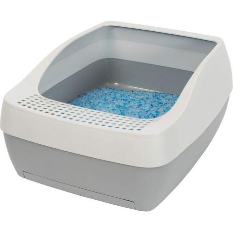 Système de litière pour chat autonome – Litière Cristal anti-odeurs – Grille anti-traces – Bac haut avec tapis absorbant – Petsafe (1/5)