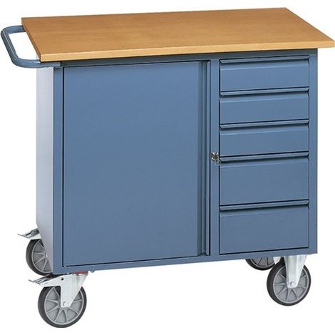 CARRO DE TALLER AL 920 X AN 1080 X P 590 MM AZUL COLOMBINO,