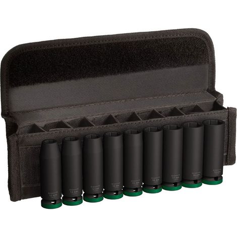 Jeu de douilles PRO Impact Bosch, 1/2", profond, 9 pièces (1/5)