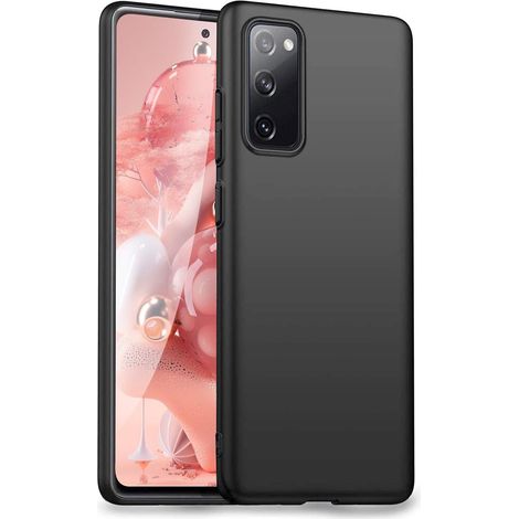 Funda para Samsung Galaxy S20 FE, negra, parte trasera de silicona, sólida, resistente. (1/5)