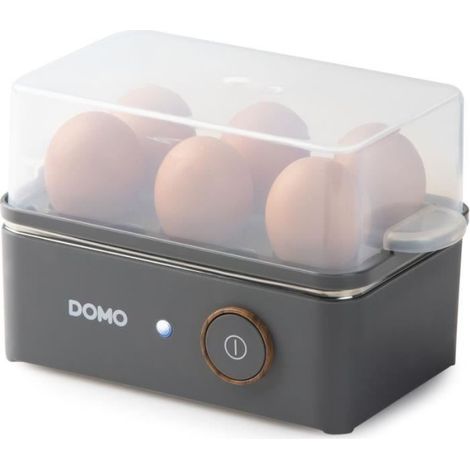 Cuiseur a oeufs - DOMO - DO9283EK - 400 W - 6 oeufs - Gris (1/5)