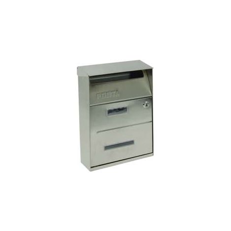 CASSETTA POSTALE PORTARIVISTE PER ESTERNI IN ACCIAIO INOX SATINATO  cm.21,5x10,5x33h.  acciaio inox 18/10 satinato    QUALITY