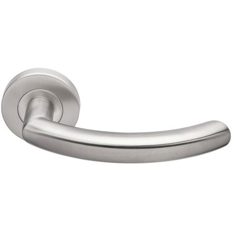 Béquille double sur rosace JADE bec de cane finition inox 1094 - HERACLES - B-INOX-00 (1/3)